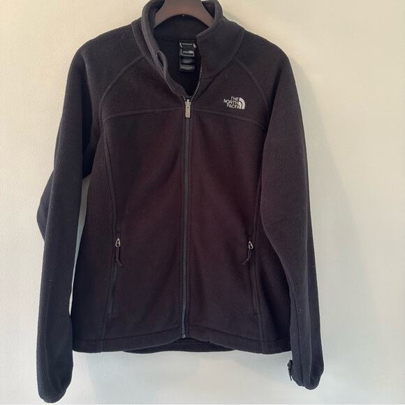 The North Face Women’s Fleece Full Zip Black Jacket Size Medium - Picture 2 of 6